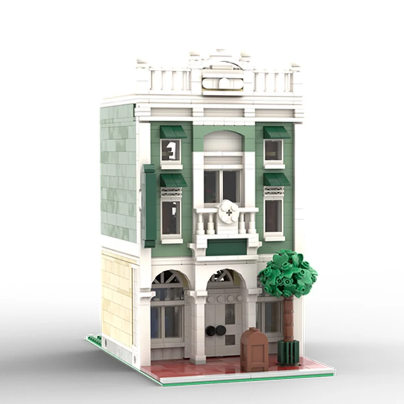 City Street View Modello MOC Mattoni da costruzione Deluxe Street Arcade Tecnologia modulare Regali Vacanza Assemblare Giocattoli per bambini Vestito