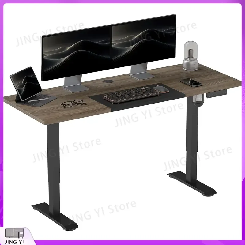 Vinsetto Electric Height Adjustable Standing Desk with 4 Memory Presets Black Computer Desk for Office Workstation Ergonomic