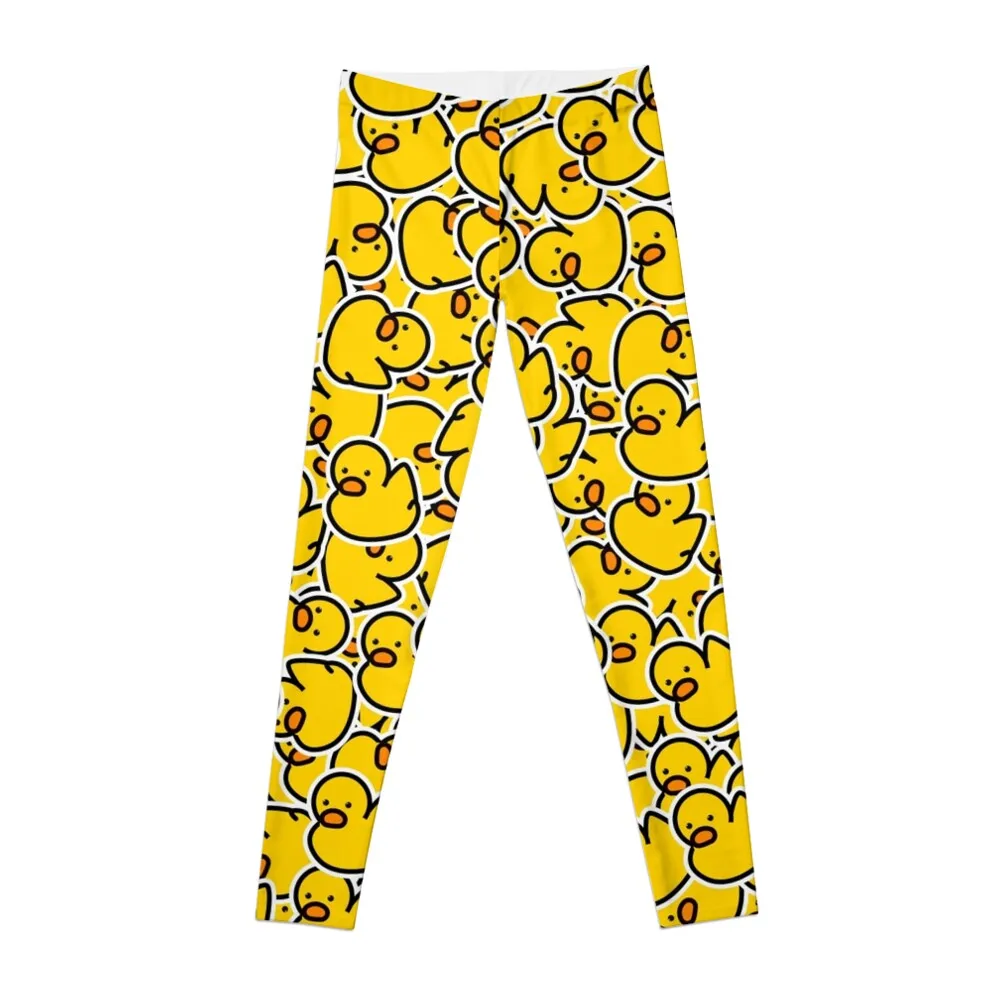 A Bunch of yellow rubber ducks Leggings joggers for women fitness set women gym