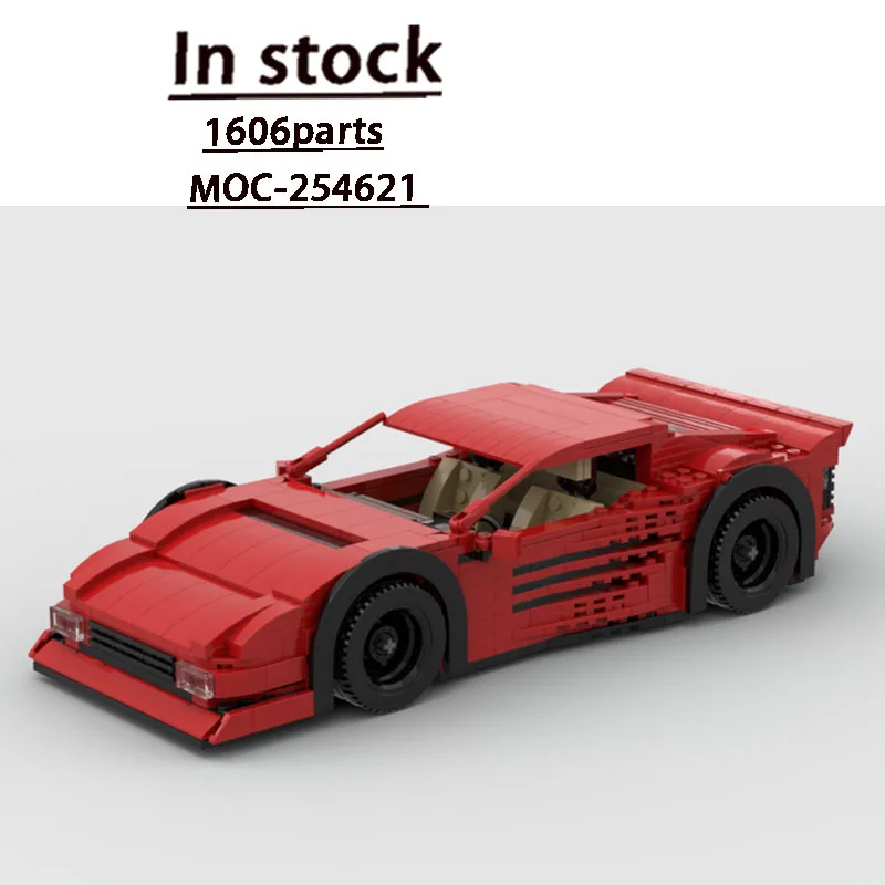 

MOC-254621 Red New Sports Iconic Supercar Racing Building Block Model 1606 Parts Boys Children Birthday Christmas Toy Gift