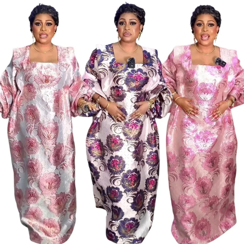 

plus Size African Dashiki Ankara Maxi Dress Muslim Kaftan Abayas Traditional Clothing Christmas Gown for Women