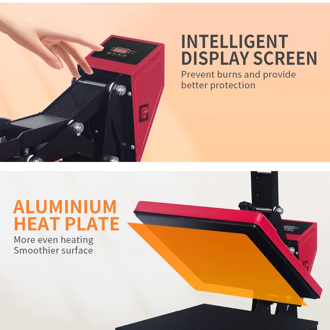 Hot Pressing Digital Heat Press Machine for T-Shirt for Transferring Designs and Artwork