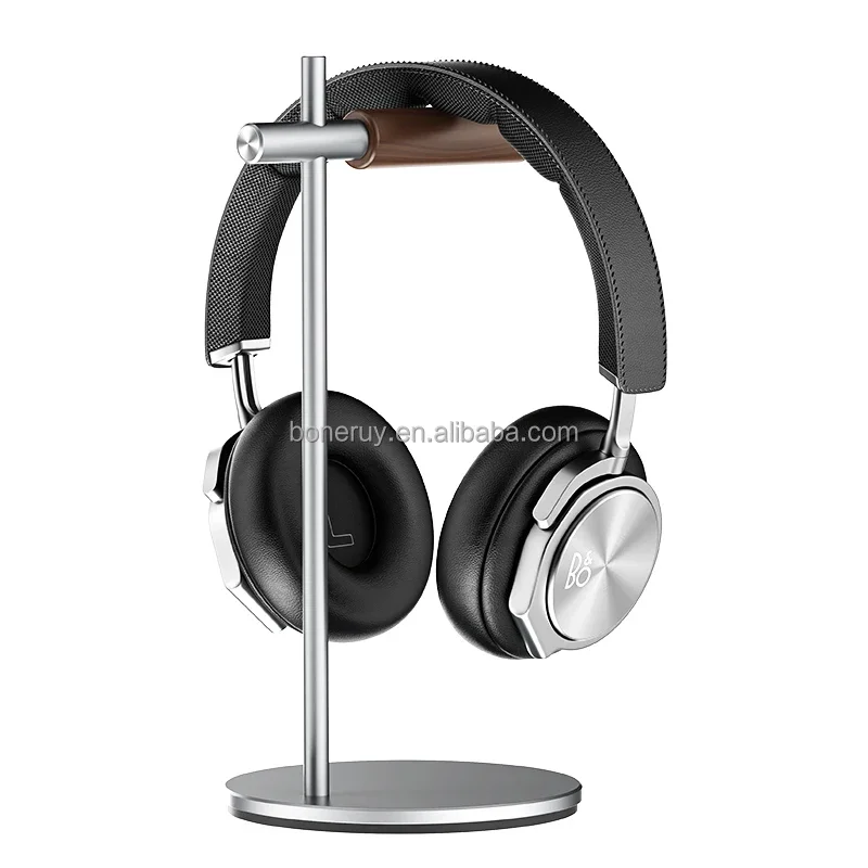 

Boneruy Factory Directly Supply V01 VR Glass Headset Hanger Aluminum Wooden Gaming Headphone Holder For Home Office Furniture