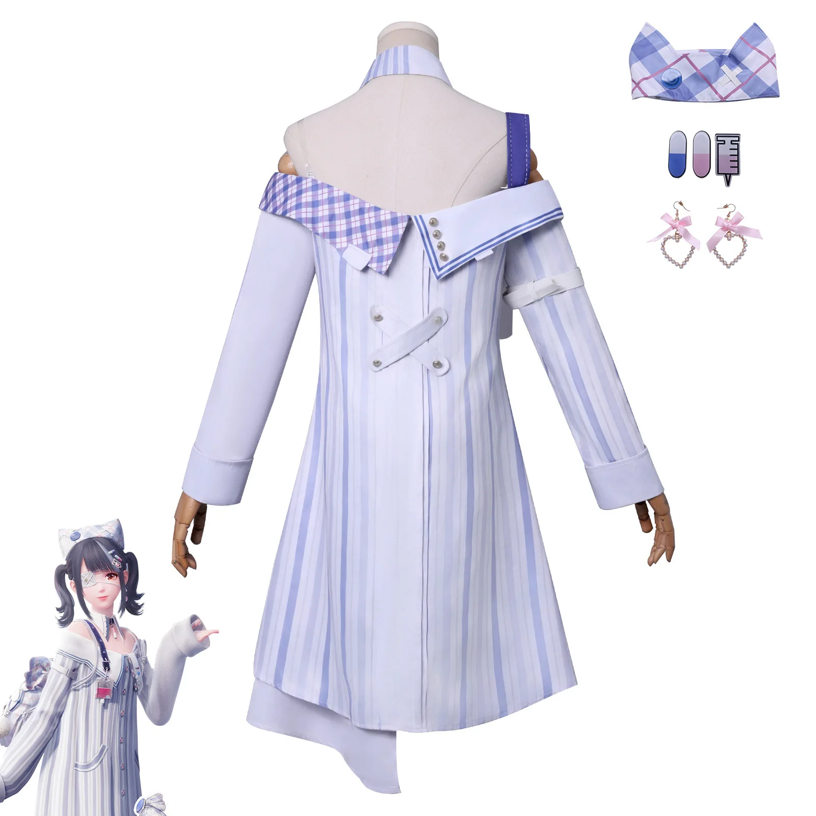 RWBY Anime Weiss Schnee Cosplay Costume blanc à bleu dégradé élégance robe dentelle Lolita filles Halloween Cosplay Costume