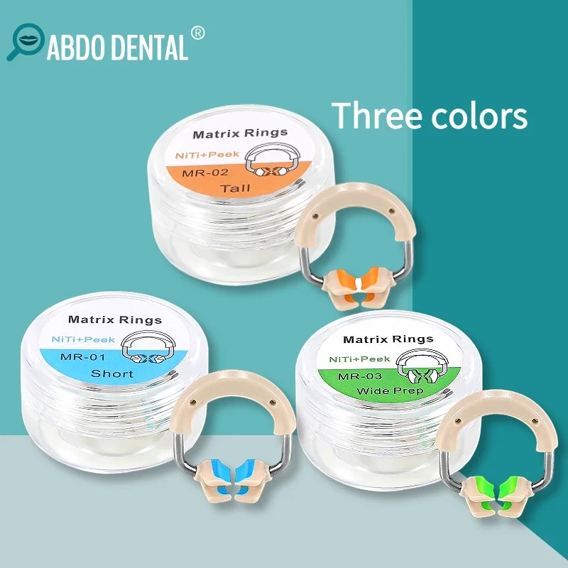 

Autoclavable Universal NiTi Dental 3D Sectional Matrix Clamp Ring with Silicone Head Fits All Matrix Bands