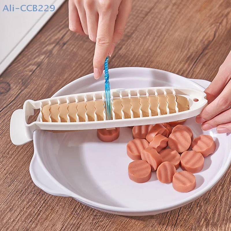 

Hot Dog Banana Slicer Cutter Fruit Vegetable Tools Salad Maker Cooking Tools Fruit Knives Kitchen Gadgets Kitchen Accessories