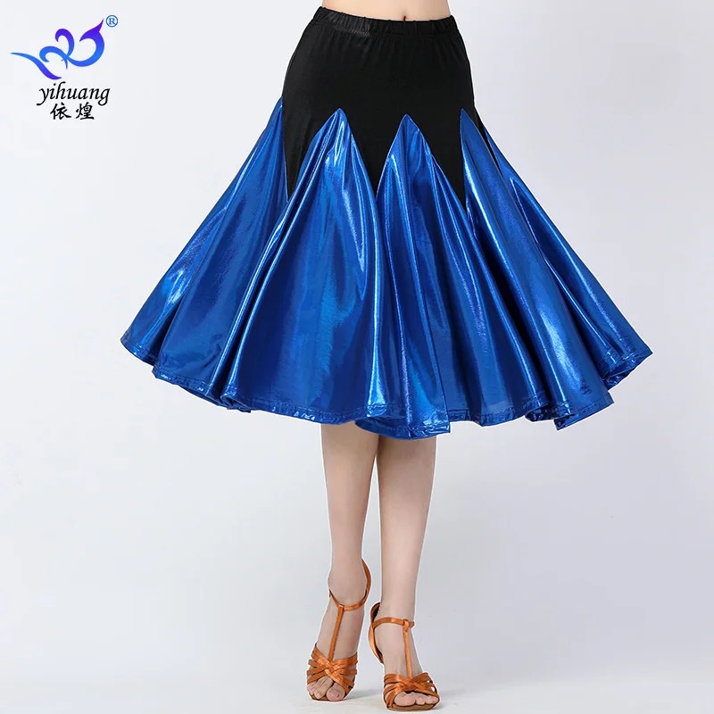 

Latin Dance Skirt Women Large Swing Skirt Dancewear Stage Performamnce Costume Ballroom Rumba Samba Tango Chacha Skirts