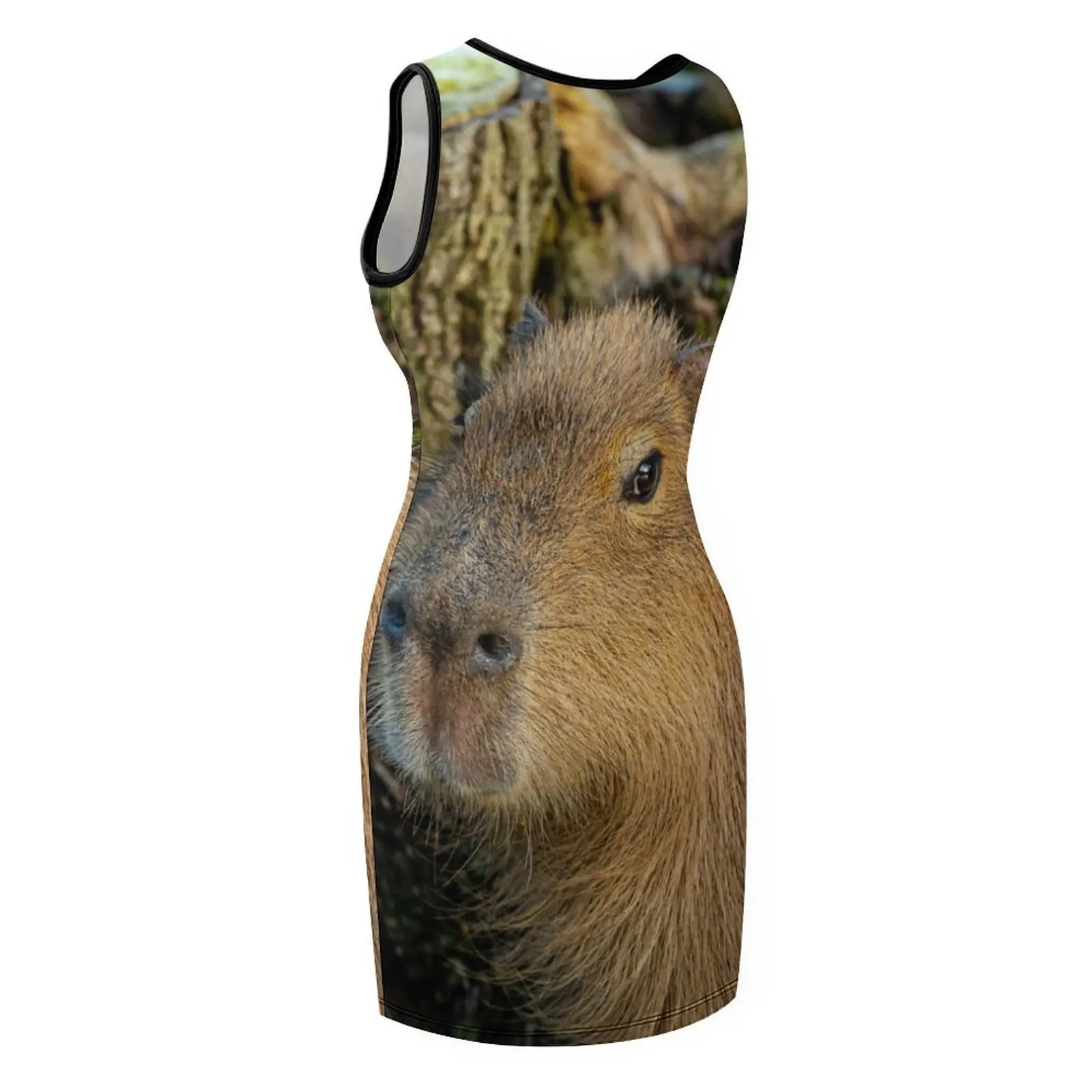 فقط شاهد العالم يذهب من فستان الشمس بدون أكمام، ملابس نسائية، فستان صيفي، ملابس يومية للنساء #5