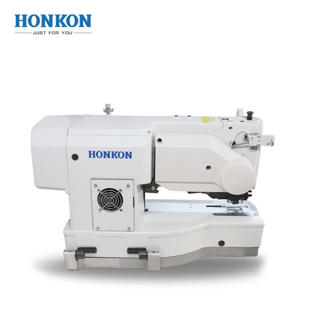 High Speed Computer Controlled Lockstitch Straight Button Holing Sewing Machine