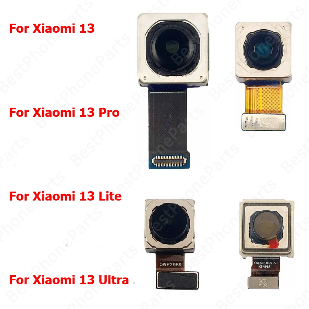 Rear Camera For Xiaomi Mi 13 Lite Mi13 Pro 13Lite Ultra 13Pro Back Camera Module Flex Backside View Replacement Spare Parts