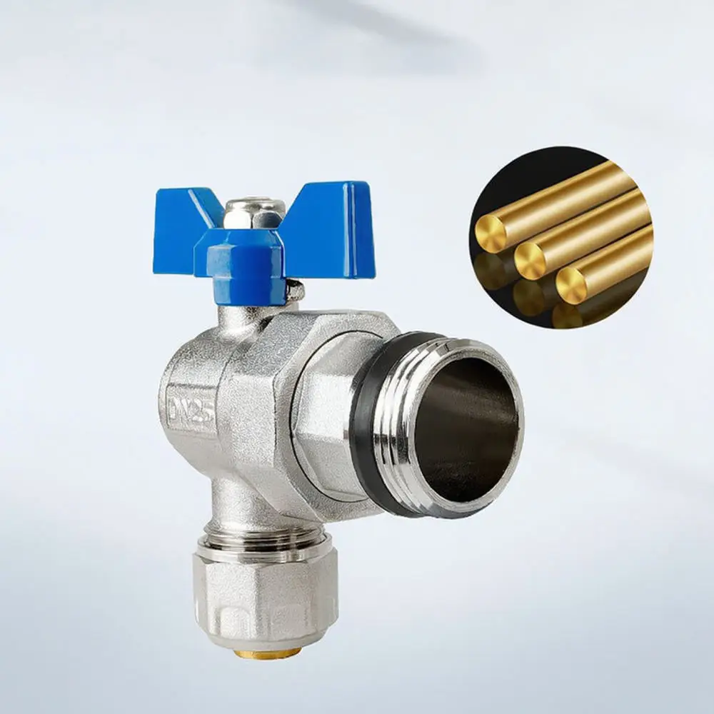 Universal Brass Angle Valve For Baizhan Plumbing Manifold Pex Pipe Fitting Thickened Water Flow Control Switch Hardware