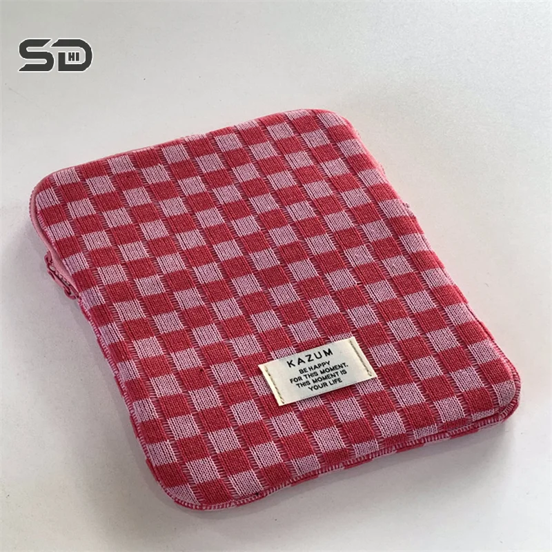 Laptop Bag Shock-Proof Cover Tablet Laptop Protective Bag Checkerboard Style Liner Bag Laptop Case Sleeve For IPad 11/13 Inch