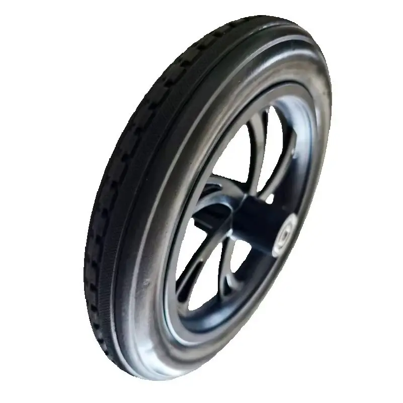 

Hot Sale 12 1/2 x 2 1/4 6 Hole Solid Wind Fire Tire Puncture Proof Wheel for Kids Bike Scooter