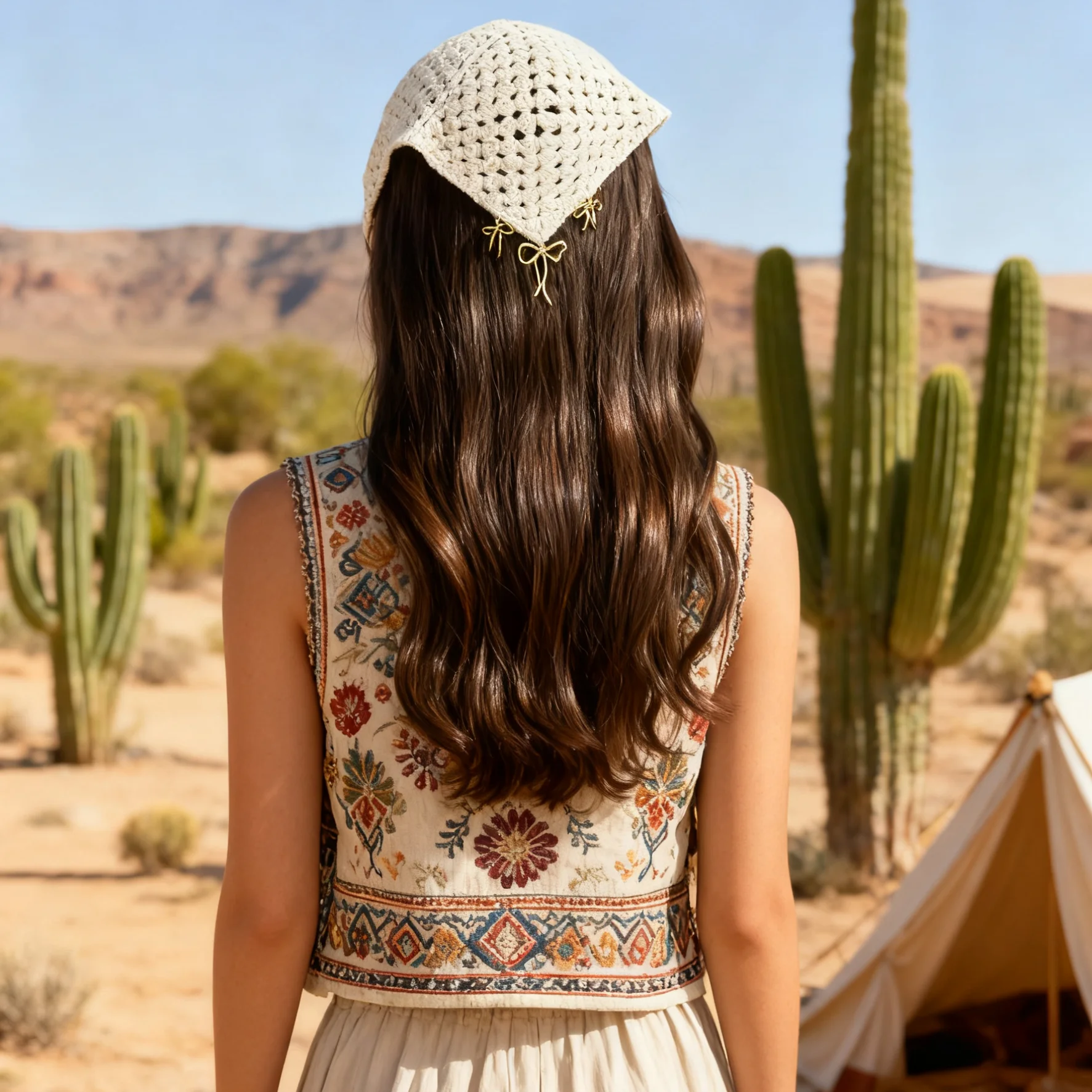 

1 шт., осенне-зимний теплый треугольный шарф, корейский полый вязаный шарф для волос, повязка на голову в богемном стиле, туристический платок для литературных фотографий