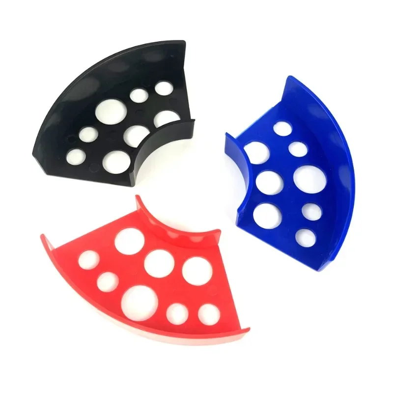 8-Hole Tattoo Ink Cup Holder Fan Shaped Tattoo Pigment Cup Brack Container Accessories Body Art Makeup Beauty Tool Plastic Tray