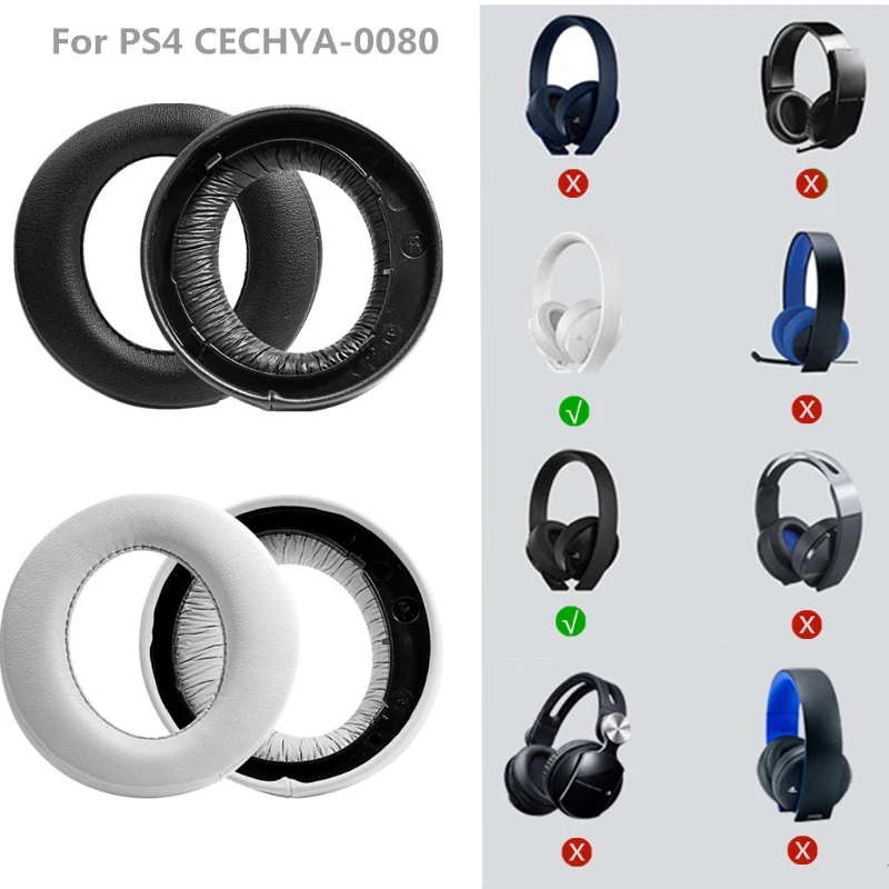 Poyatu CUHYA-0080 Earpads for Sony Gold Wireless Headset 2018 Headphone PS4 Replacement Earpad Ear Pad Cushion Cups