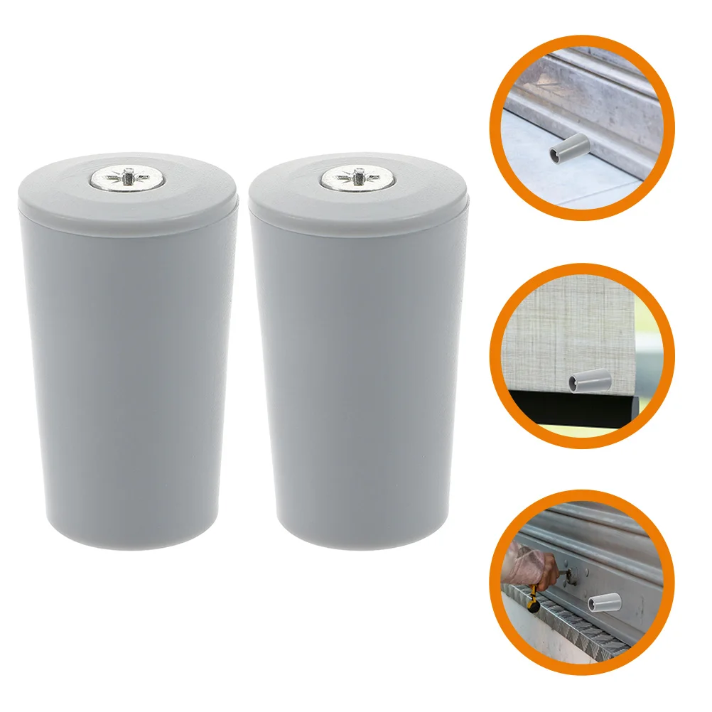 2 Pcs Roller Shutter Limiter Curtain Stopper Window Blinds Stops Screen Replacement Aluminum Alloy Parts Repair Walker