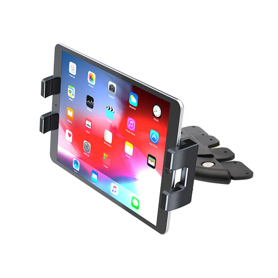 Universal 4 - 13 inch Tablet Holder Car CD Slot Tablet Bracket Mobile Phone Holder Mount Stand Rotatable For iPad Samsung iPhone - Image 6