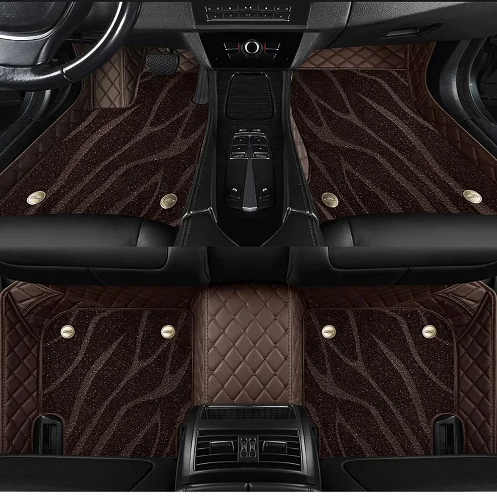

Double layer 5D Custom Car Floor Mats For Ssangyong Korando Auto Carpets Foot liners car Accessories voiture