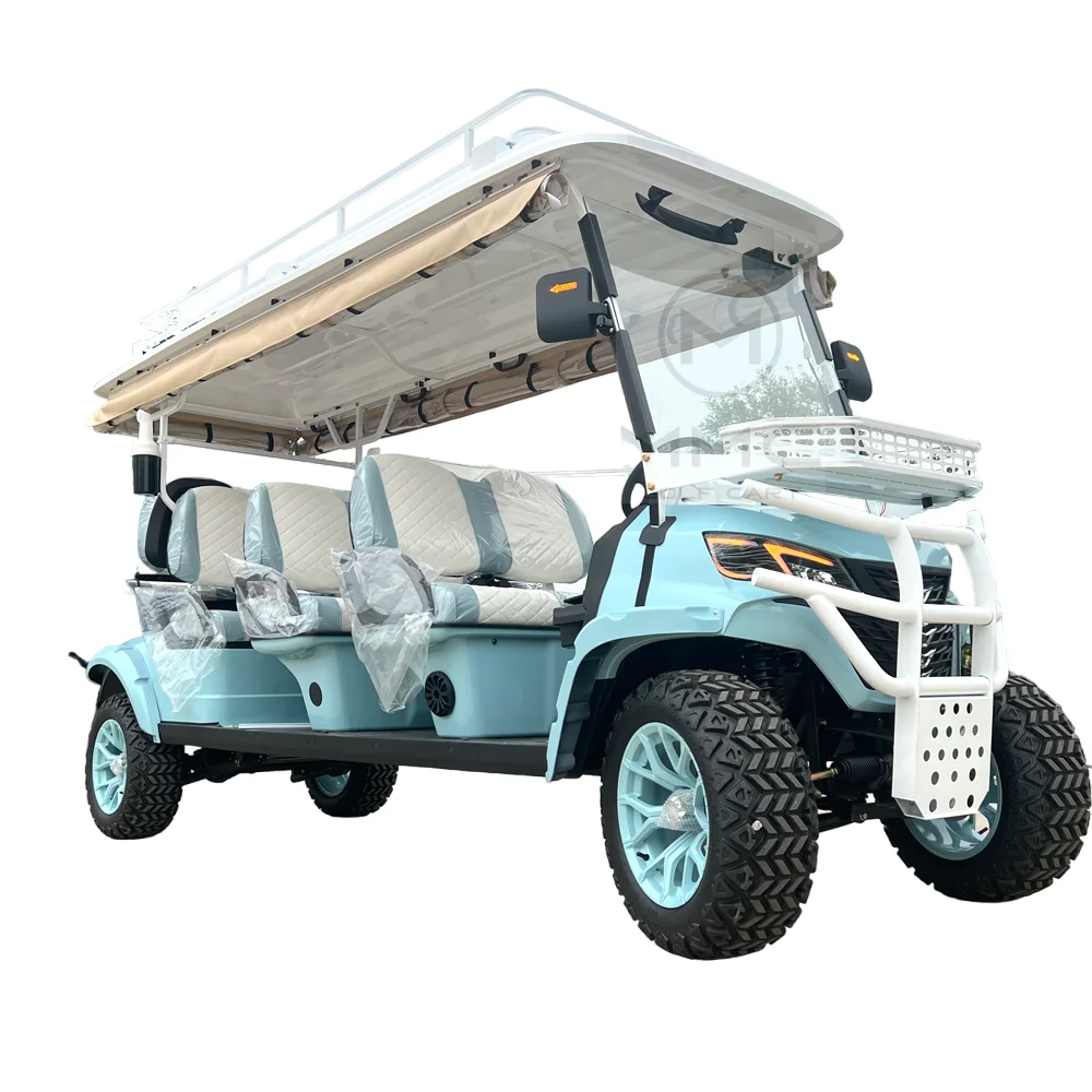 

MMC New Design Street Legal Golf Carts 4 Wheel Drive 48V 72V Golf Car Electric 6 8 Seater Lithium Battery Golf Cart For Sale