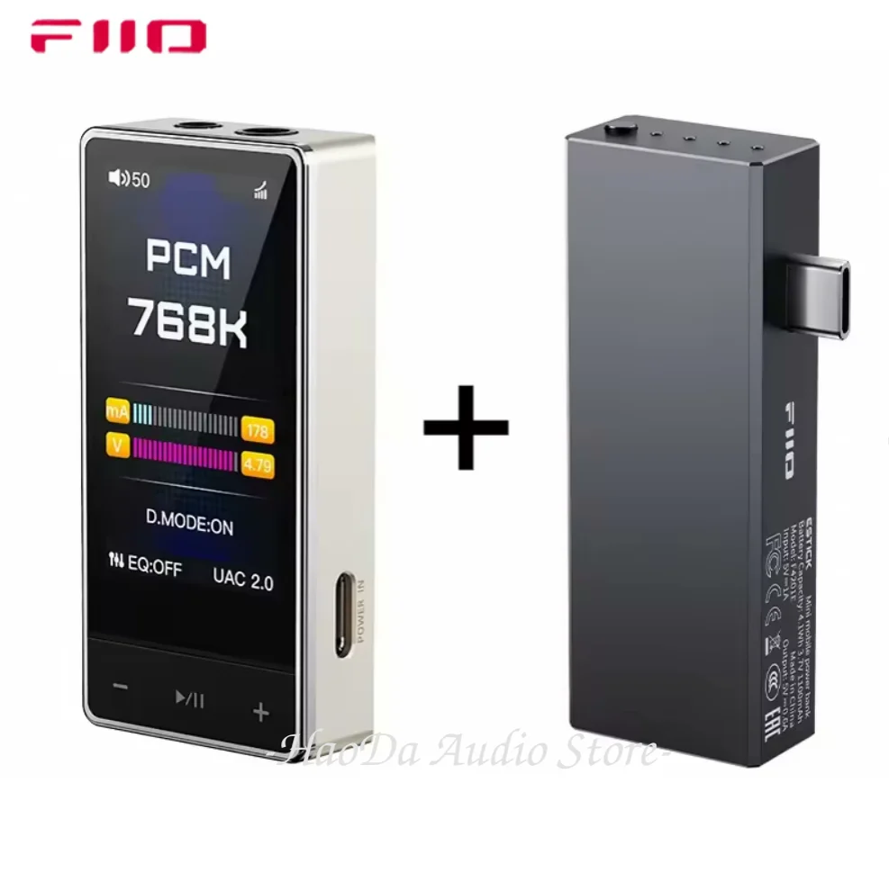 FiiO Portátil DAC AMP QX13 + Estick (pode selecione) Amplificador de fone de ouvido ES9027PRO 8 canais DAC 2 * 900mW XMOS 16 núcleos EQ de 10 bandas