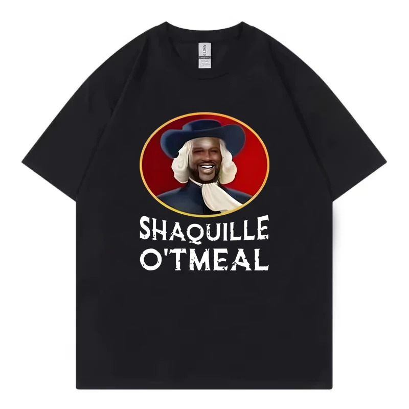 Shaquille Oatmeal Shirt Funny Shaquille O'tmeal T Shirt Cotton Men Women DIY Print Funny Shaquille Shaq Meme Basketball