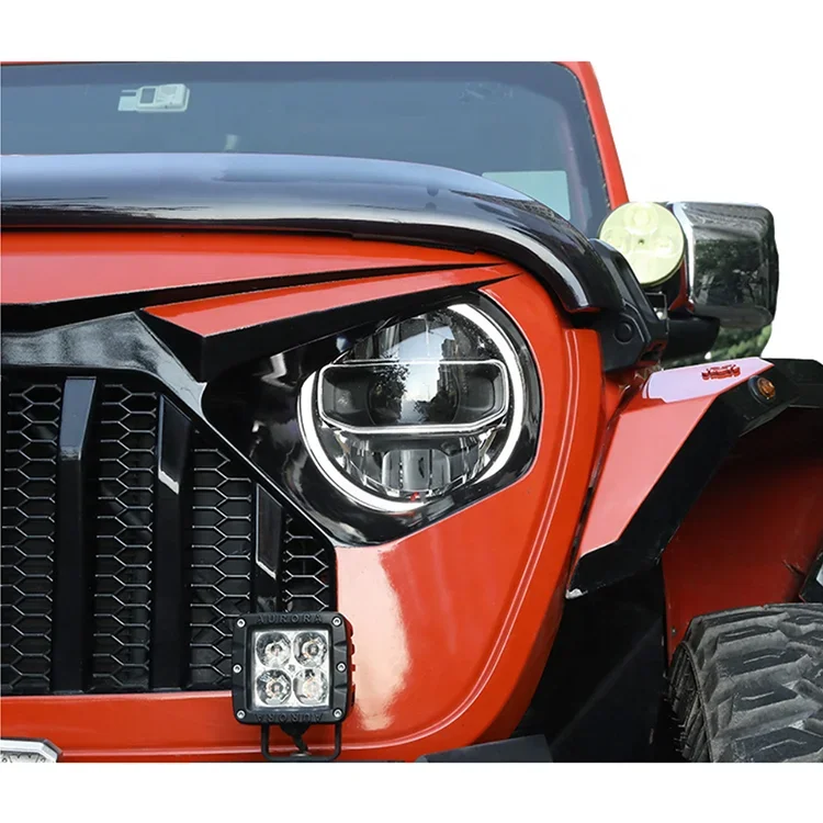 9'' High&Low Beam Headlight with Halo ring white DRL amber turn signal lights for Jeep Wrangler JL 2018+