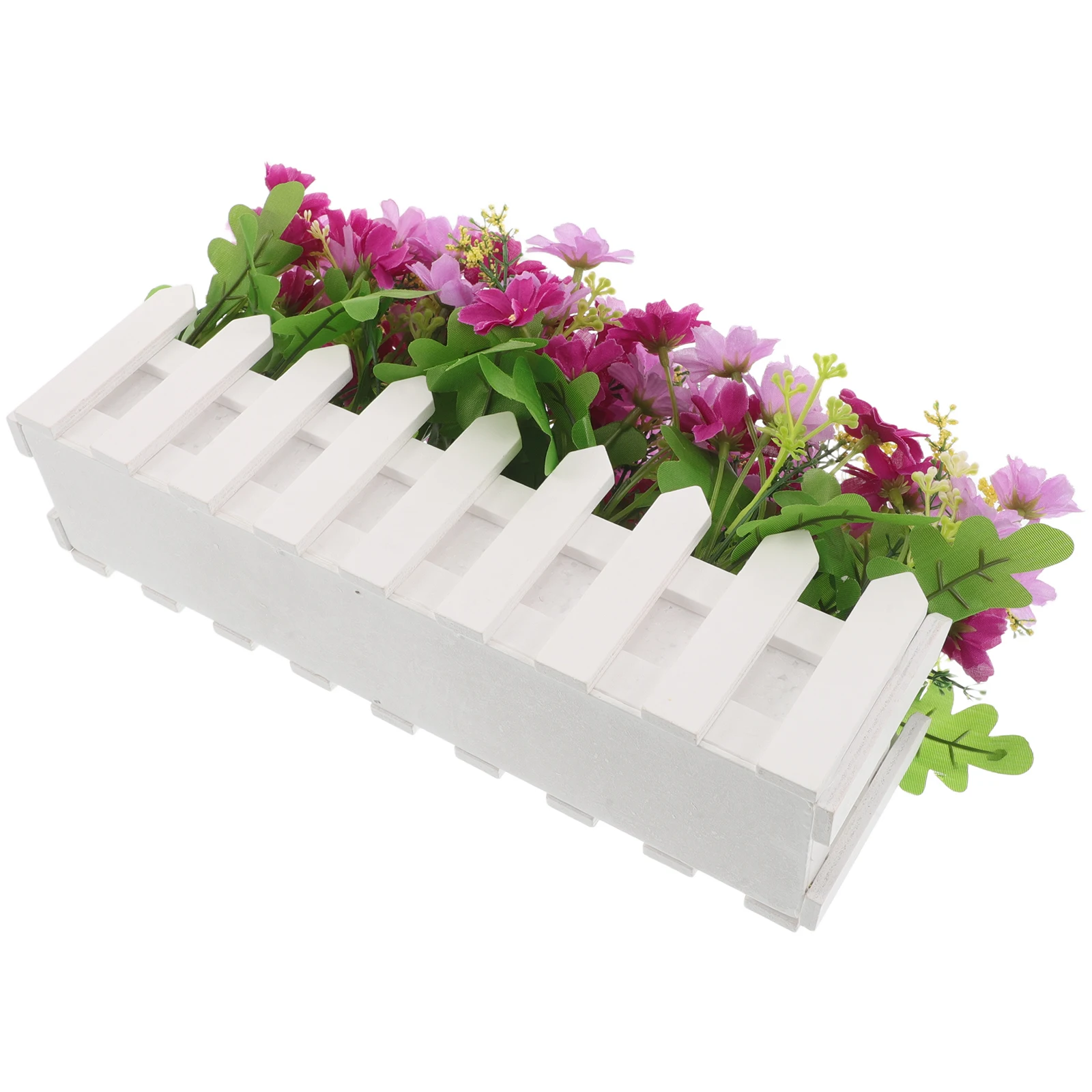 

Simulated Flowers Fence Potted Plants Artificial Daisy Spring Decorations Purple Outdoor Vines Lifelike Durability