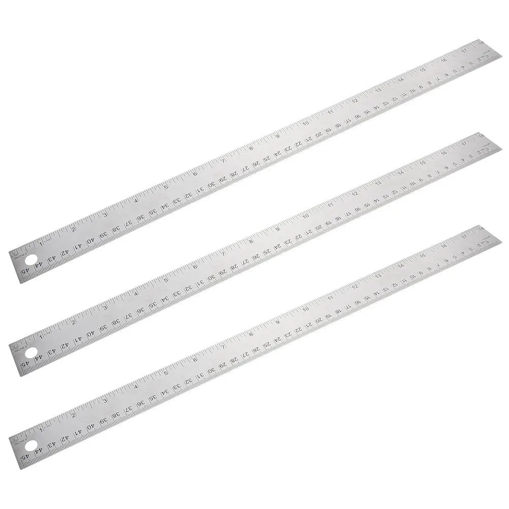 3 قطعة مسطرة الفلين الناعمة 30 سنتيمتر الفولاذ المقاوم للصدأ عدم الانزلاق حافة مستقيمة لرسم اللوحة مدرسة مكتب المنزل استخدام متعدد الوظائف