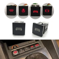 Car LED Light Bar Steering Wheel Heating Garage Switch Push Button For Volkswagen Golf 6 MK6 Jetta Scirocco Touran 06-12