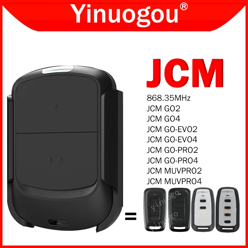 JCM GO GO2 GO4 GO-EVO2 GO-EVO4 GO-PRO2 GO-PRO4 MUVPRO2 MUVPRO4 Garage Door Remote Control Duplicator 868MHz Transmitter