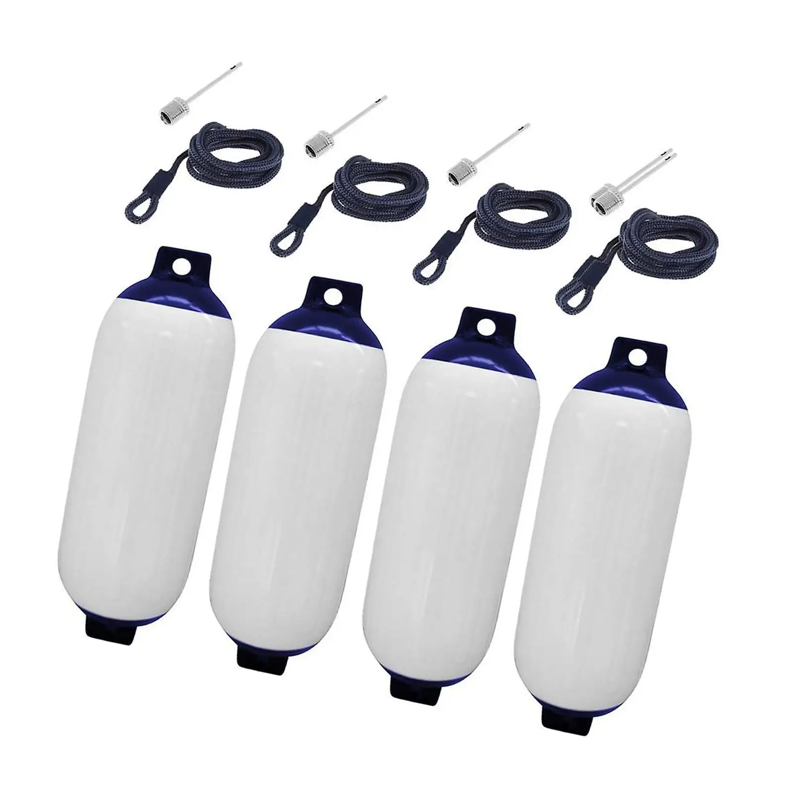 4 Pieces Boat Fenders Practical Professional Marine Dock Bumpers Boat Inflatable Bumpers Protection for Yachts Camping Boating