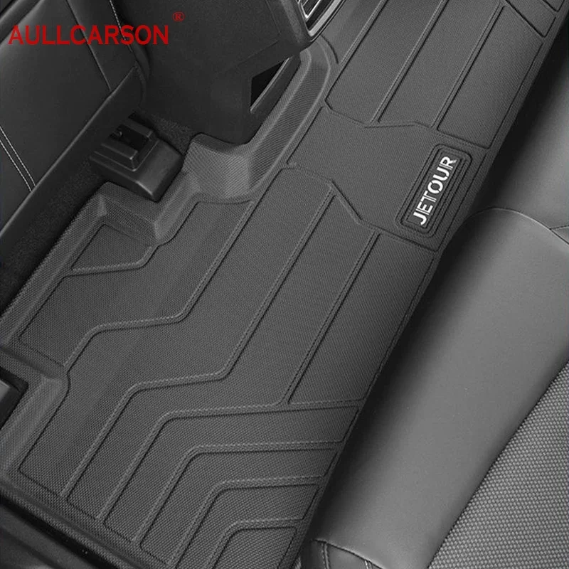 Car Floor Mats For Jetour T2 Traveler 2023 2024 TPE Single Layer Foot Pads Salon Carpet Full Cover Interior Accessories