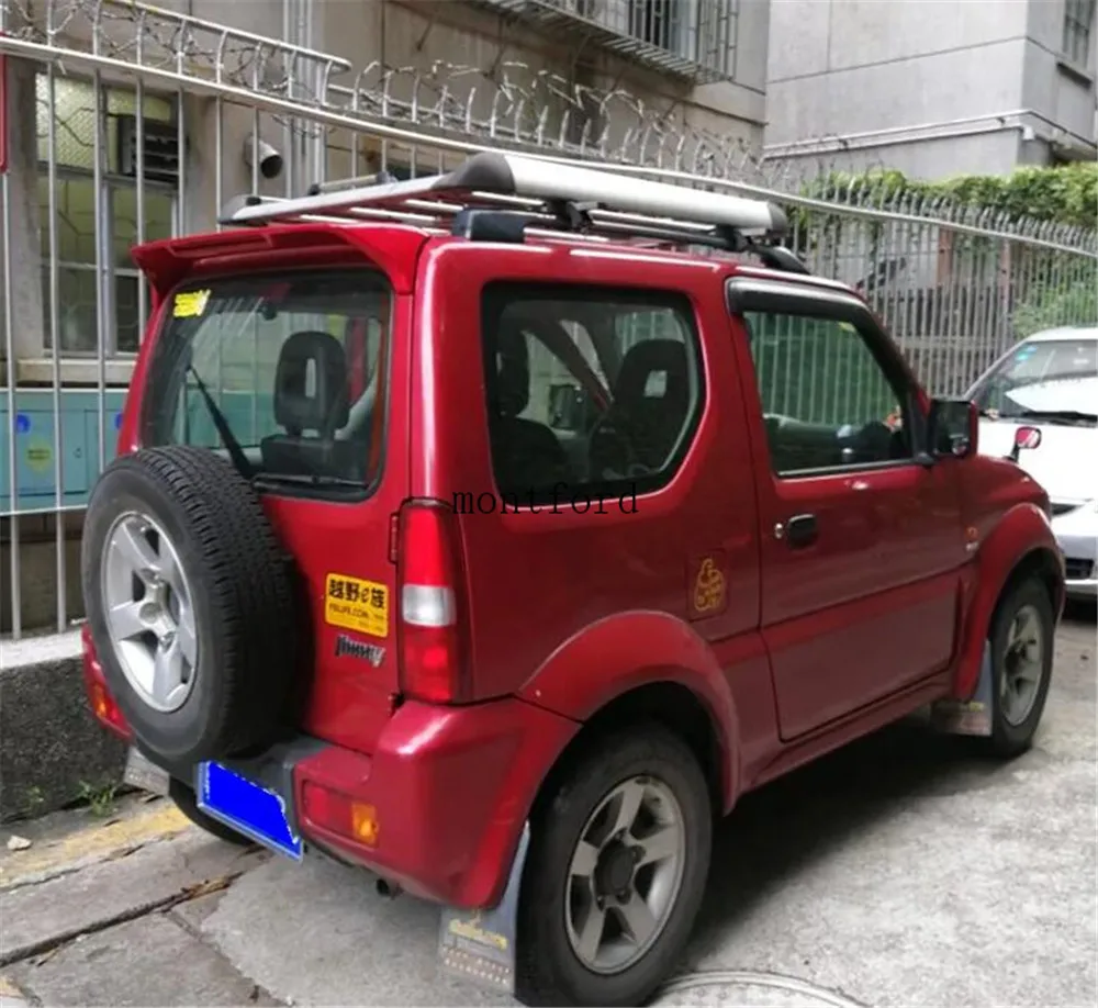 Dla SUZUKI JIMNY Spoiler 2007-2017 SUZUKI JIMNY wysokiej jakości materiał ABS tylny spojler samochodu podkład kolor tylny Spoiler