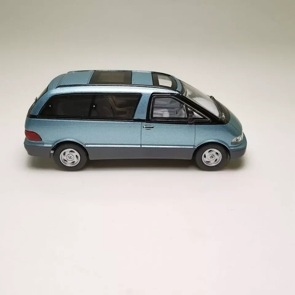 Zd Gcd 1:64 Previa Mpv Mini Bestelwagen Sportmodel Blauw Diecast Metalen Auto Collectie Limited Edition Hobby Speelgoed