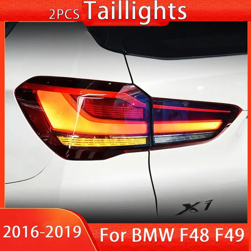 Car Rear LED Lights For BMW X1 F48 2016 2017 2018 2019 Tail Light Rear Lamp DRL Signal Reverse Lights Plug And Play