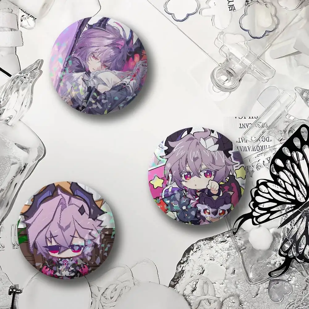 Game Genshin Impact Durin Laser Badge Ensemble Lapel Pins for Backpacks Briefcase Brooch Clothes Gifts