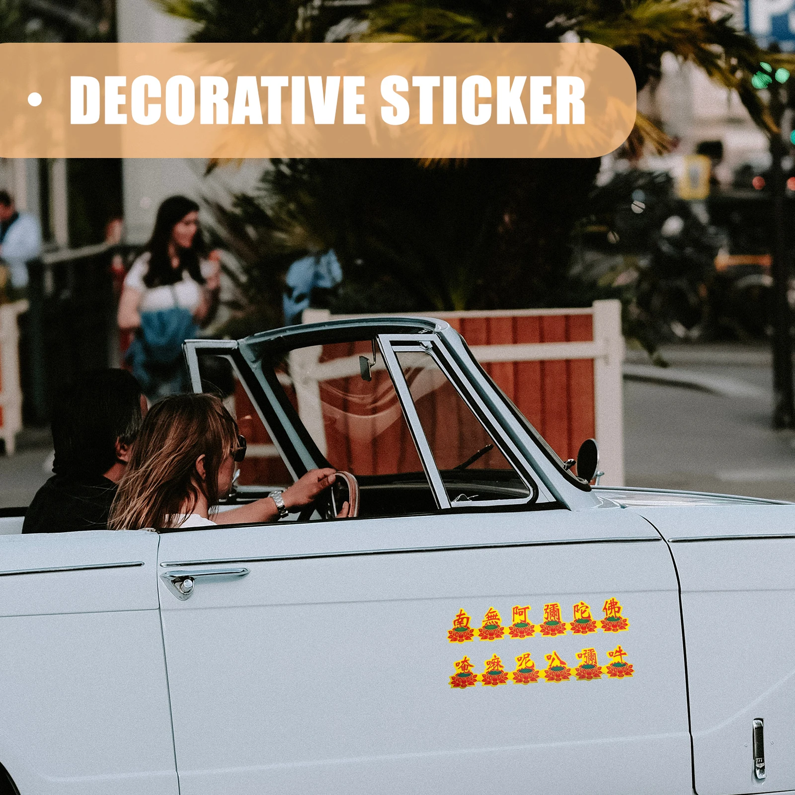 

12pcs Car Stickers 3D Chinese Theme Decorative Decals For Cars Bikes Computers Durable Easy Apply