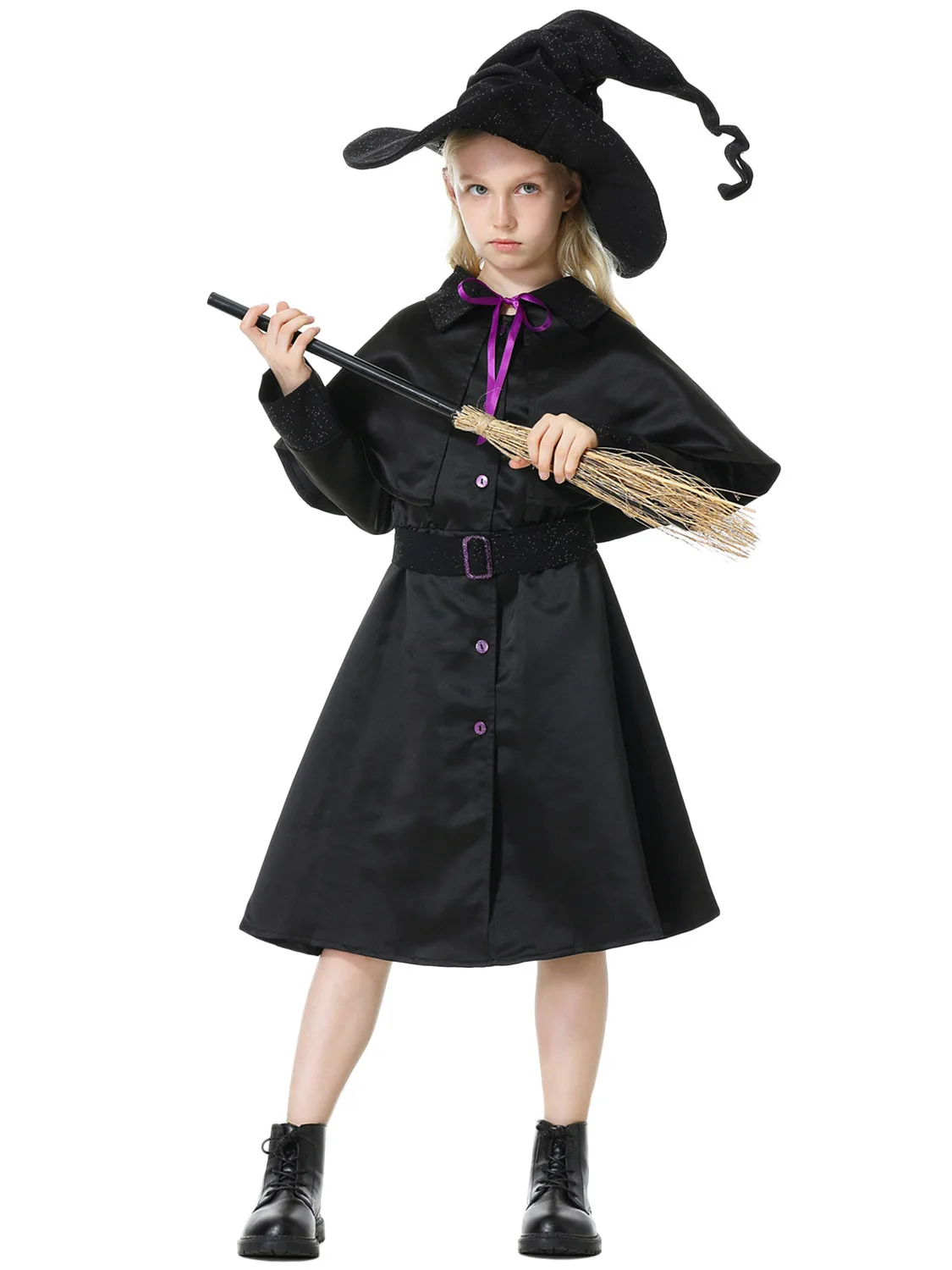 

Children's Witch Costume Halloween Uniform SXL Kids' Ethnic Stage Costume Suitable for Ages 17 And below Spring 2026