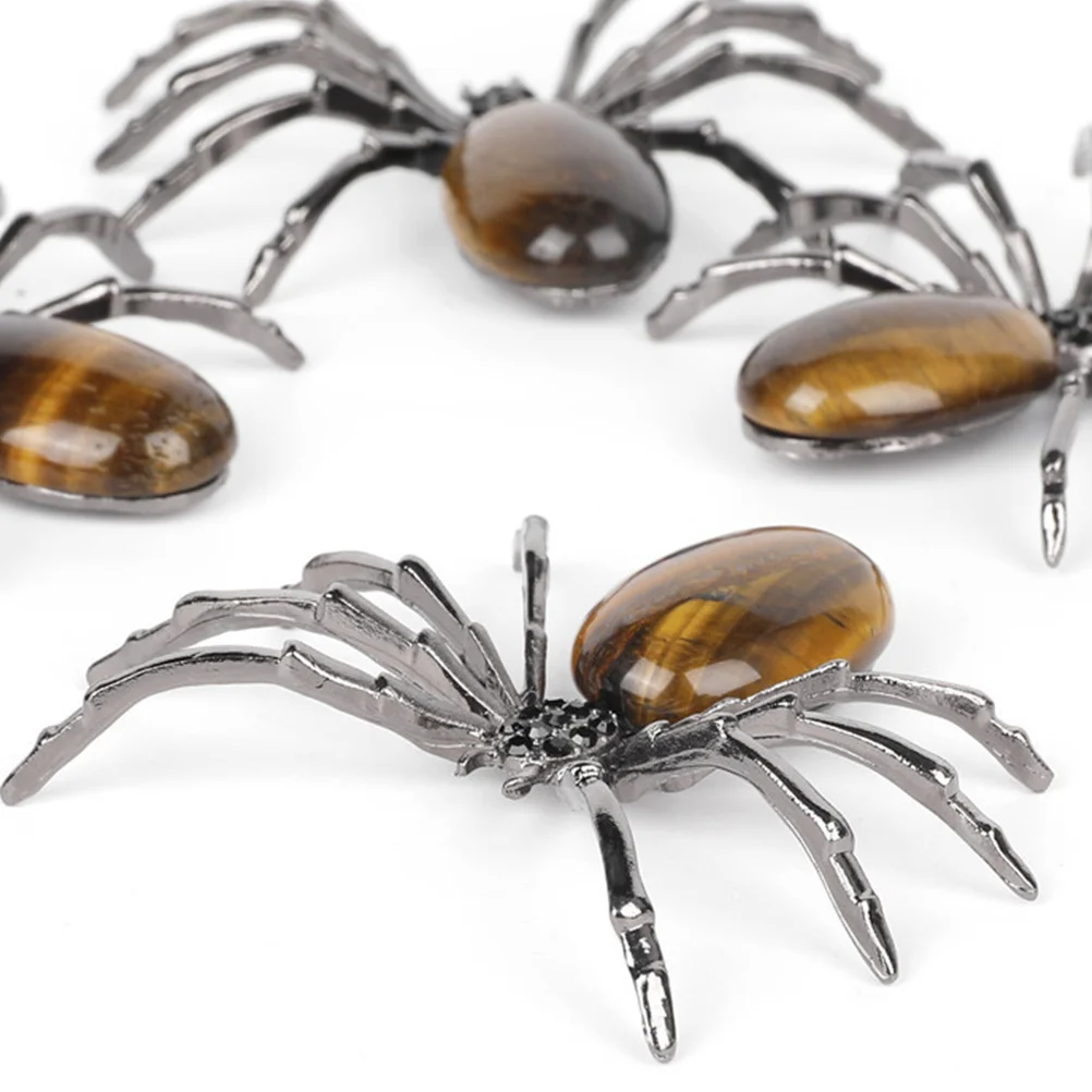 

Mini Crystal Spider Ornament Realistic Simulation Halloween Spider Decoration Haunted Party Supply Halloween Scene Props