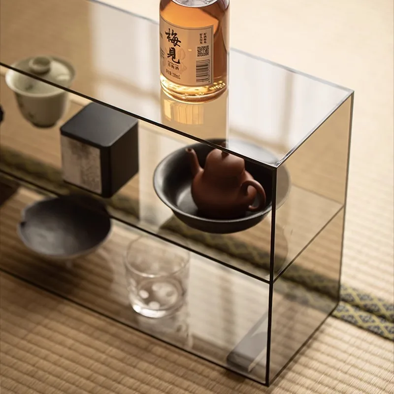 Light luxury acrylic transparent teapot, household tea set, display rack, Bogu rack desktop shelf, multi-layer storage rack