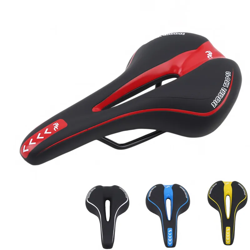 AliExpress NONE Mountain Road Bike Seat Comfortable Soft Cycling Cushion Exercise Bike Saddle PU Leather Gel Filled Shockproof Bicycle Saddle