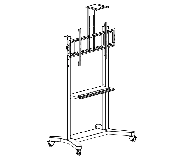 Floor TV Stand for Television TV Mobile Stand for Smart Board Interactive Boards
