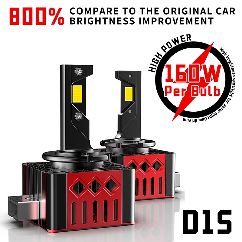 160 Вт 120000 LM D1S D3S светодиодные фары HID для BMW Benz Audi VW Plug&Play Turbo автомобильные лампы HID фары Canbus