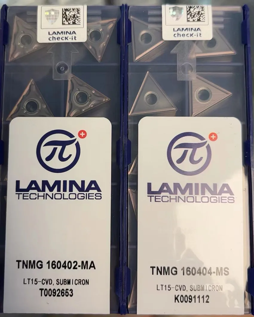 TNMG160402-MA LT15/TNMG160404-MA LT15/TNMG160408-MA LT15/TNMG160404-MS LT15/TNMG160408-MS LT15 LAMINA CNC carbide inserts 10PCS/BOX