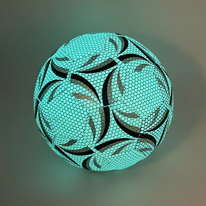 Size 5 Glowing Soccer Ball, Durable Football For Competition Training For Indoor And Outdoor