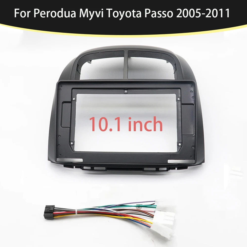 

10.1 Inch Car Fascia Frame Adapter For Toyota Passo Daihatsu Boon Sirion Subaru Justy Perodua Myvi Android Radio Dash Panel Kit