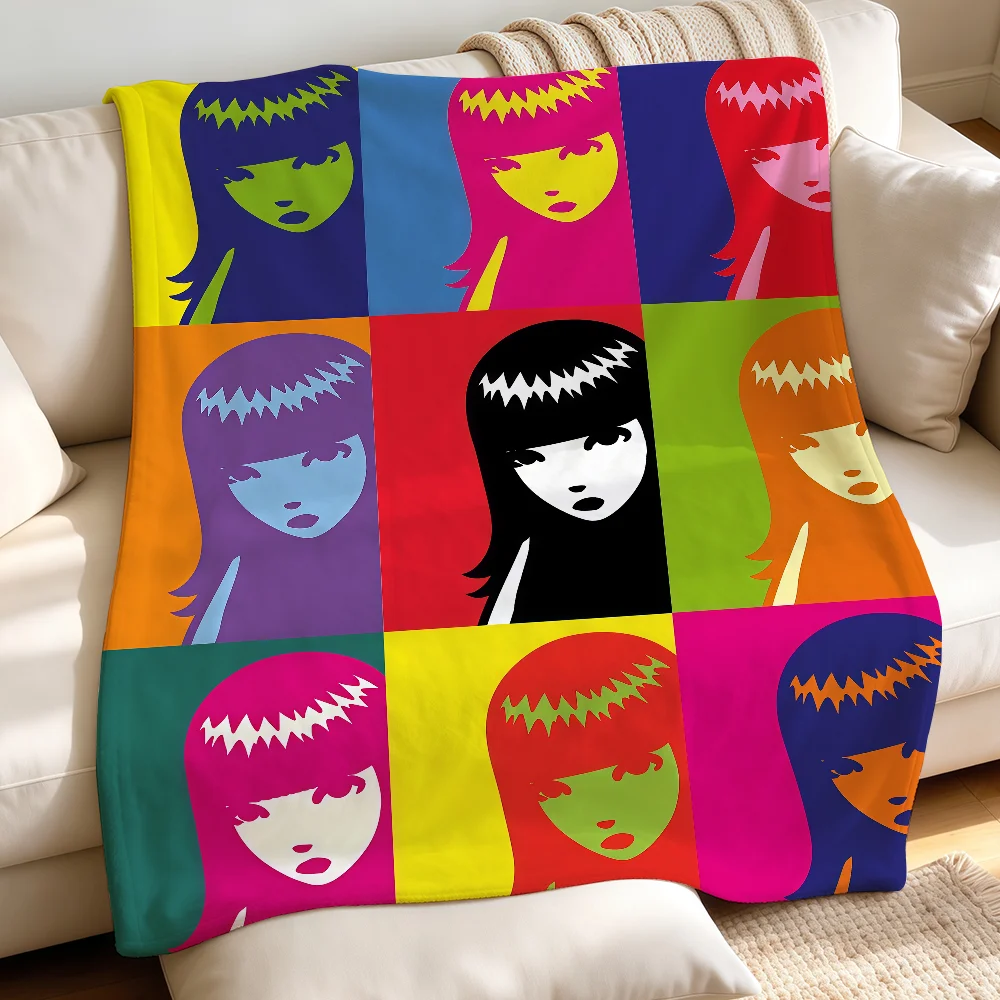 Book E-Emily the S-Strange-S Cool Blanket Warm Fuzzy Plush Throw Comfortable Skin Friendly Soft Sofa Living Room Bed Bedspread