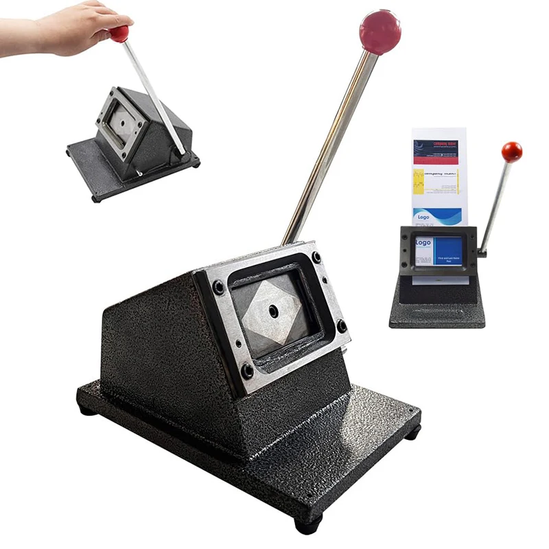 86x54mm Manual Business Card Cutter Metal PVC Card Die Cutter Desktop ID Card Credit Round Corner Machine