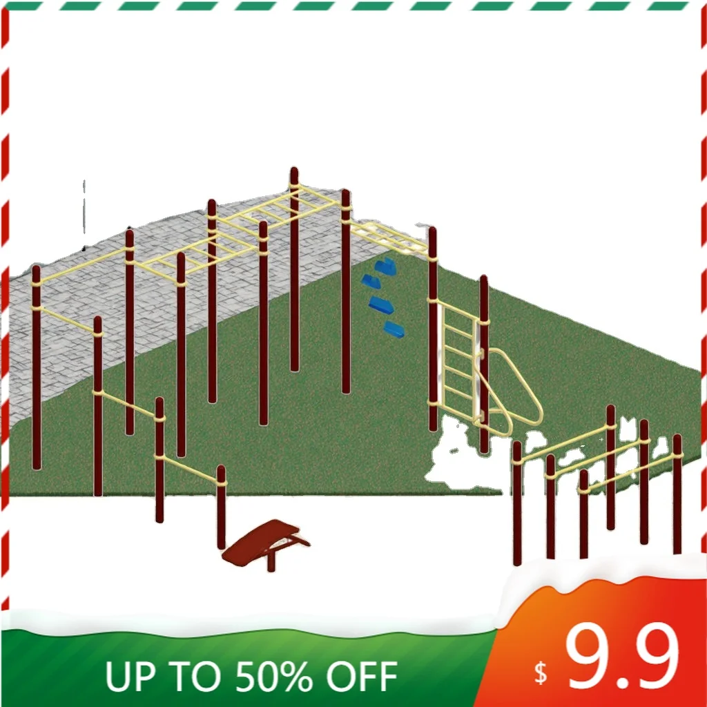 Adult Calisthenics Outdoor Park Fitness Multi‑Function Steel Monkey Bars for Body Workout Training